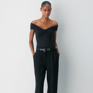 Aritzia contour twist off the shoulder top